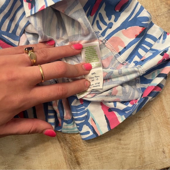 Lily Pulitzer       Red Right Return Marlowe Boatneck T-Shirt Dress - Picture 5 of 11